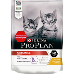 Pro Plan Original Kitten OptiStart для котят в период роста, курица, 200 г