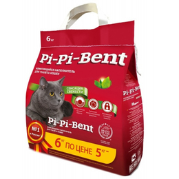 Pi-Pi-Bent Classic наполнитель комкующийся для кошачьих туалетов, 14 л (6 кг)
