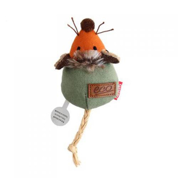 GiGwi Мышка со звуковым чипом, игрушка для кошек, 9см, серия Catch&amp;Scratch Eco