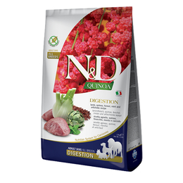 Farmina N&amp;D Quinoa беззерновой для взрослых собак, поддержка пищеварения, ягненок с киноа, 2,5&nbsp;кг