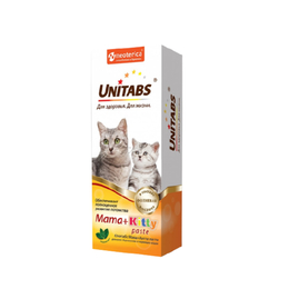 Юнитабс Mama + Kitty паста с кошачьей мятой для котят, беременных и кормящих кошек, 120&nbsp;мл