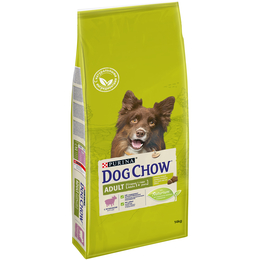 Dog Chow Adult для взрослых собак, для поддержания иммунитета, ягненок, 14 кг