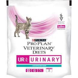Pro Plan Veterinary diets UR St/Ox Urinary для взрослых кошек при мочекаменной болезни, океаническая рыба, 350&nbsp;г