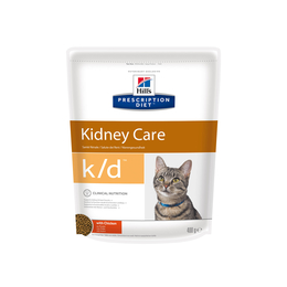 Hill`s PD k/d Kidney Care для взрослых кошек при заболеваниях почек и сердца, курица, 400 г