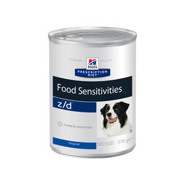 Hill`s PD z/d Food Sensitivities для взрослых собак при заболеваниях ЖКТ, аллергии, зуде, наружном отите, мясо, консервы 370 г