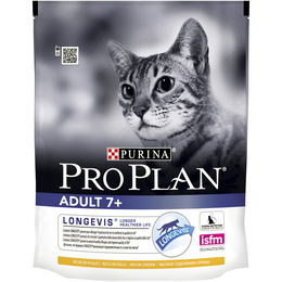 Pro Plan Longevis Adult 7+ для пожилых кошек, курица, 400 г