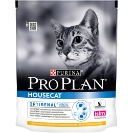 Pro Plan Housecat OptiRenal для домашних кошек, здоровье почек, курица, 400&nbsp;г