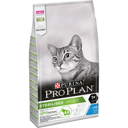 Pro Plan Adult Sterilised OptiRenal для стерилизованных кошек, здоровье почек, кролик, 10&nbsp;кг