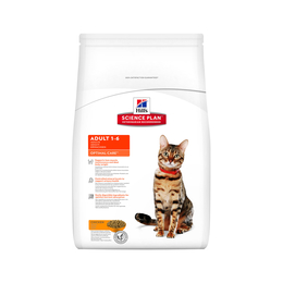 Hill`s SP Adult Optimal Care для взрослых кошек, здоровье кишечника, кожи + иммунитет, курица, 15 кг
