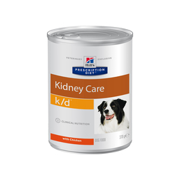 Hill`s PD k/d Kidney Care для взрослых собак при заболеваниях почек и сердца, курица, консервы 370 г