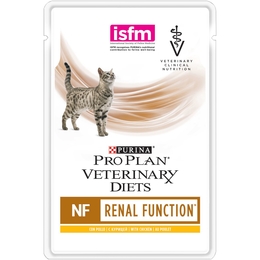 Pro Plan Veterinary diets NF St/Ox Renal Function для взрослых кошек при патологии почек/мочевых камнях, курица, пауч 85&nbsp;г