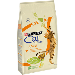 Cat Chow Adult для взрослых кошек, для поддержания иммунитета, птица, 15&nbsp;кг