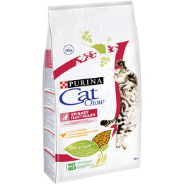 Cat Chow Adult Urinary для взрослых кошек, профилактика мочекаменной болезни + контроль веса, птица, 15&nbsp;кг