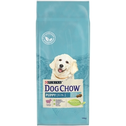 Dog Chow Puppy для щенков, беременных/кормящих собак, для поддержания иммунитета, ягненок, 14 кг