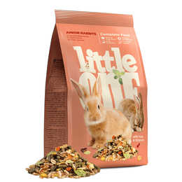 Little One Junior Rabbits для молодых кроликов до 6 месяцев, здоровье зубов, кишечника + иммунитет, 900 г