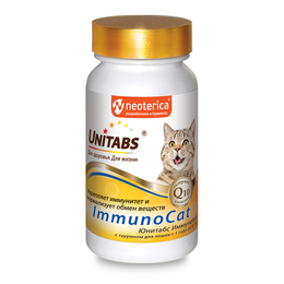 Витамины ImmunoCat для поддержания иммунитета кошек с таурином, 120 таблеток