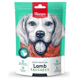 Wanpy Dog, сосиски из мяса ягненка для привередливых, здоровье кишечника + развитие мозга, 100 г