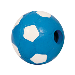 Триол Мяч футбольный с колокольчиком из цельнолитой резины, игрушка для собак, 6,5&nbsp;см