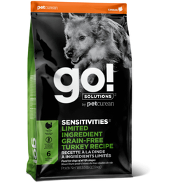 Go! Solutions Sensitivities для щенков и собак с чувствительным пищеварением, индейка, 11,35 кг