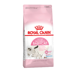 Royal Canin Mother &amp; Babycat для котят 1–4&nbsp;месяца, беременных и кормящих кошек, иммунитет + развитие мозга, курица, 400&nbsp;г + 400&nbsp;г