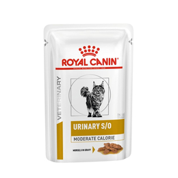 Royal Canin Urinary S/O Moderate Calorie для взрослых кошек, профилактика мочекаменной болезни + контроль веса, мясо, пауч 3+1, 85&nbsp;г