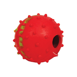 Триол Мяч с колокольчиком из цельнолитой резины, игрушка для собак, 5 см