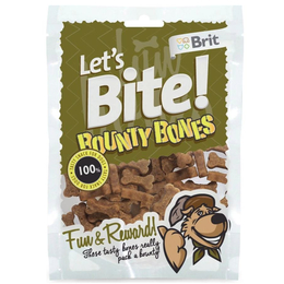 Brit Let&#039;s Bite! Bounty Bones, мясные фигурки-косточки без глютена для дрессировки или поощрения, ягненок, 150&nbsp;г