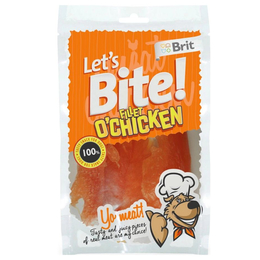 Brit Let&#039;s Bite! Fillet o&#039;Chicken, сублимированная куриная грудка, для дрессировки или поощрения, 80&nbsp;г