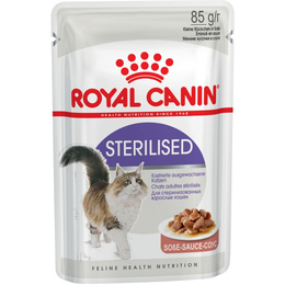 Royal Canin Regular Sterilised для стерилизованных кошек, здоровье почек + контроль веса, мясо, кусочки в соусе, пауч 3+1, 85&nbsp;г