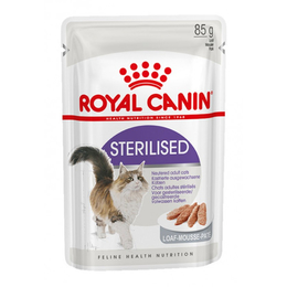 Royal Canin Regular Sterilised для стерилизованных кошек, здоровье почек + контроль веса, мясо, паштет, пауч 5+1, 85 г