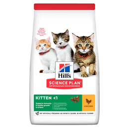 Hill`s SP Kitten Healthy Development для котят, беременных и кормящих кошек, иммунитет + развитие мозга, курица, 300&nbsp;г