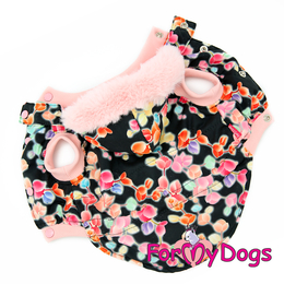 Куртка черно-розовая для собак-девочек (16)