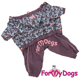 For My Dogs дождевик лилово-серый для собак-девочек (18)