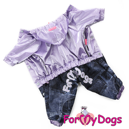 Дождевик фиолетовый для собак-девочек (8)