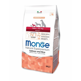 Monge Dog Speciality Mini Adult для взрослых собак мелких пород, лосось/рис, 800&nbsp;г