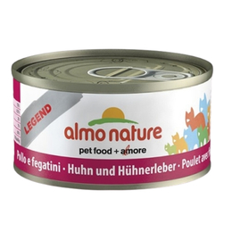 Almo Nature Legend для кошек всех возрастов, для поддержания иммунитета, курица/печень, консервы 70&nbsp;г