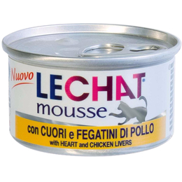 Lechat mousse для кошек всех возрастов, для здоровья мочевыводящей системы + иммунитет, сердце/куриная печень, консервы 85&nbsp;г