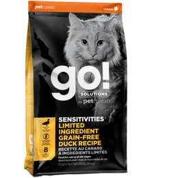 Go! Solutions Sensitivities для котят и взрослых кошек с чувствительным пищеварением, утка, 7,26&nbsp;кг