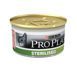 Pro Plan Sterilised для стерилизованных кошек, тунец/лосось, консервы 85 г