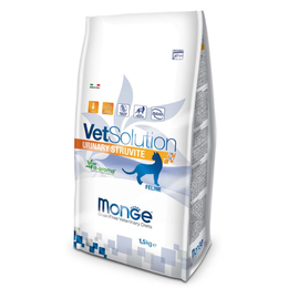 Monge VetSolution Cat Urinary Struvite для взрослых кошек, растворение струвитов + профилактика мочекаменной болезни, курица, 1,5 кг