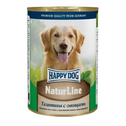 Happy Dog Nature Line для взрослых собак с чувствительным пищеварением, телятина/овощи, 970 г