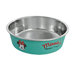 Миска «Disney Minnie &amp; Treats» металлическая на резинке для кошек и собак мелких пород, 450&nbsp;мл, голубая