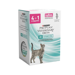 Pro Plan Veterinary diets EN St/Ox Gastrointestinal для кошек всех возрастов при расстройствах пищеварения, пауч, курица/ 3&nbsp;x 85&nbsp;г + лосось/ 2&nbsp;x 85&nbsp;г
