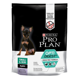 Pro Plan Small &amp; Mini Puppy OptiDigest grain free для щенков мелких пород с чувствительным пищеварением, беззерновой, индейка, 700&nbsp;г