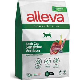 Alleva EQUILIBRIUM SENSITIVE Venison для кошек c олениной, 1,5кг
