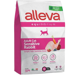 Alleva EQUILIBRIUM SENSITIVE Rabbit для кошек c Кроликом, 1,5кг
