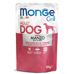 Monge Dog Grill Pouch для собак, говядина, пауч, 100&nbsp;г
