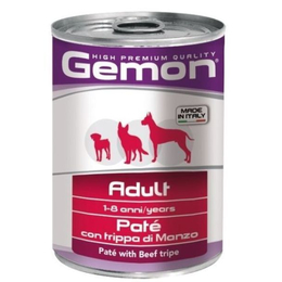Gemon Dog консервы для собак паштет говяжий рубец, 400г