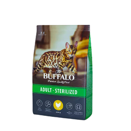 Mr.Buffalo Sterilized для стерилизованных кошек, курица, 0,4&nbsp;кг