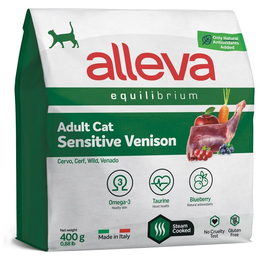 Alleva Equilibrium sensitive для кошек, c олениной, 0,4&nbsp;кг
